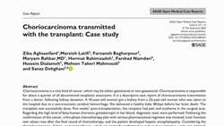 Choriocarcinoma transmitted with the transplant: Case Study