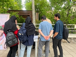 استقبال گرم دانشجویان دانشگاه علوم توانبخشی و سلامت اجتماعی تهران از غرفه اهدای عضو، اهدای زندگی